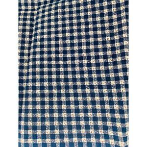 Quilting Cotton Fabric Crafting By The Yard 56" Wide Blue Check Red Flecks White